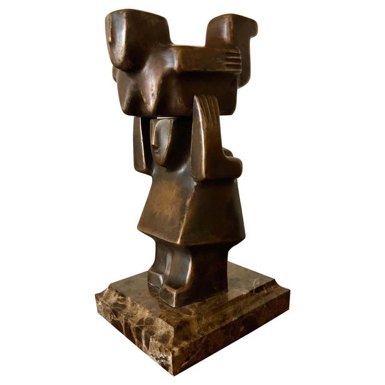 Fedor Krushelnitsky Figurative Sculpture - The Acrobats