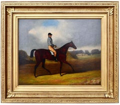 Horse and Jockey in the Countryside