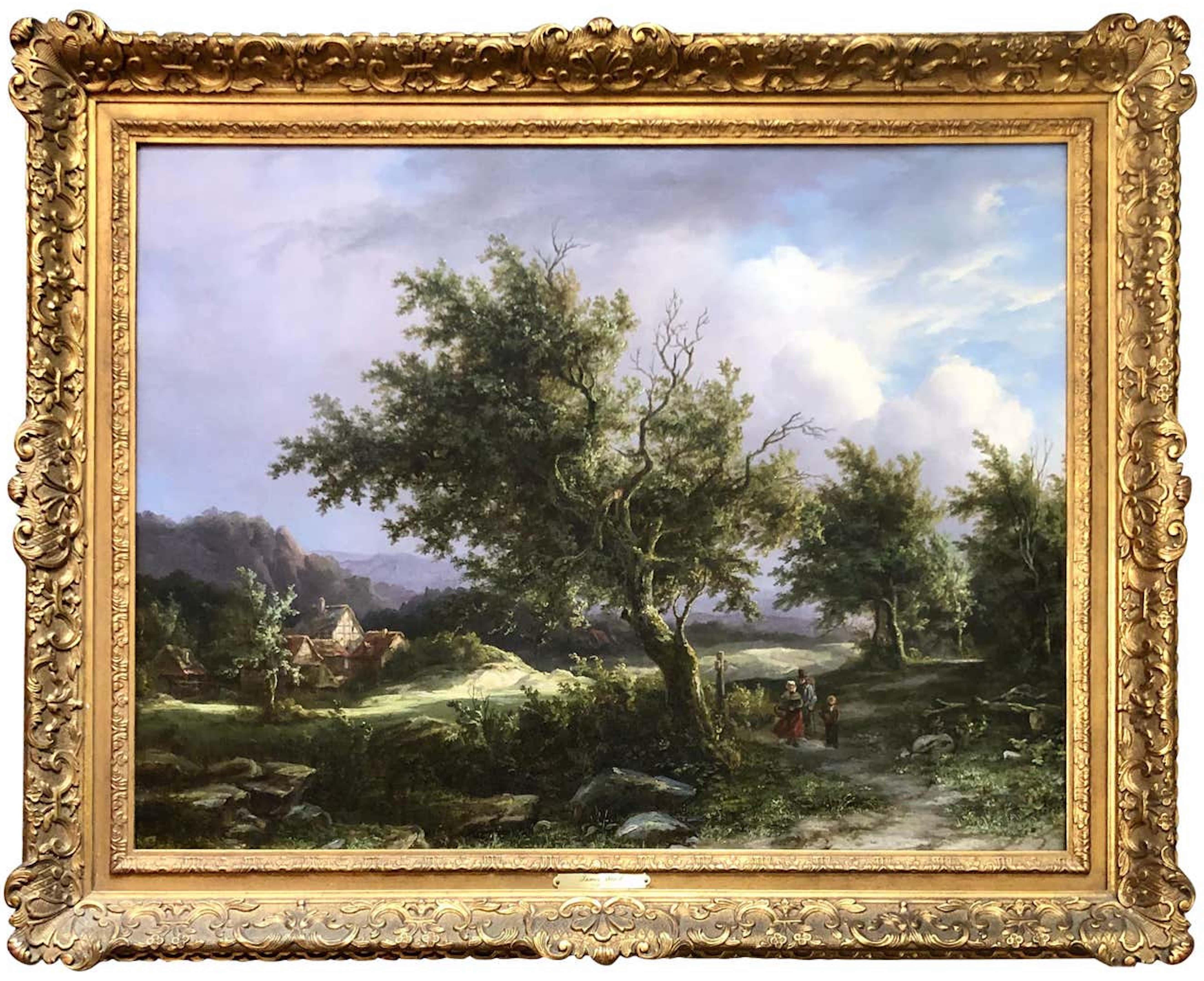 Landscape Painting James Stark - Travelers on a Country Path (voyeurs à la campagne)