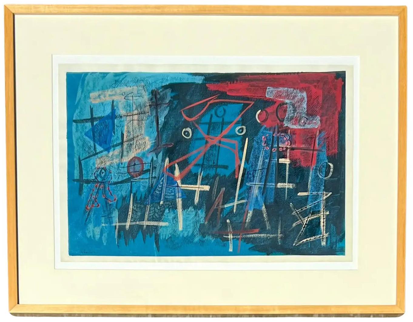 Composition abstraite - Art de Louis Schanker