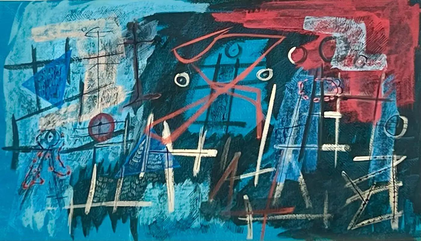 Abstract Drawing Louis Schanker - Composition abstraite