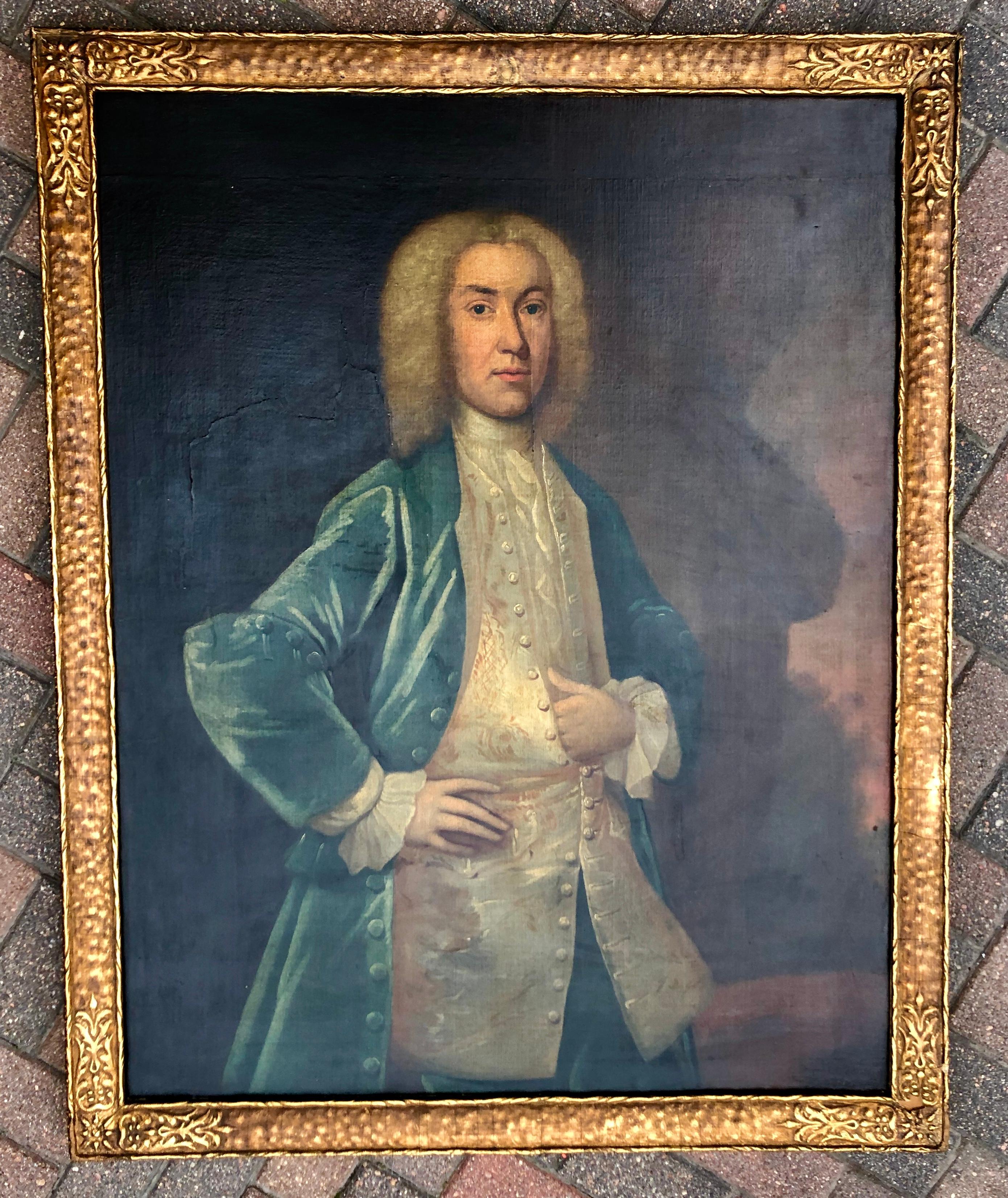 Portrait of a Gentleman  - Painting by (Circle of) Sir Godfrey Kneller