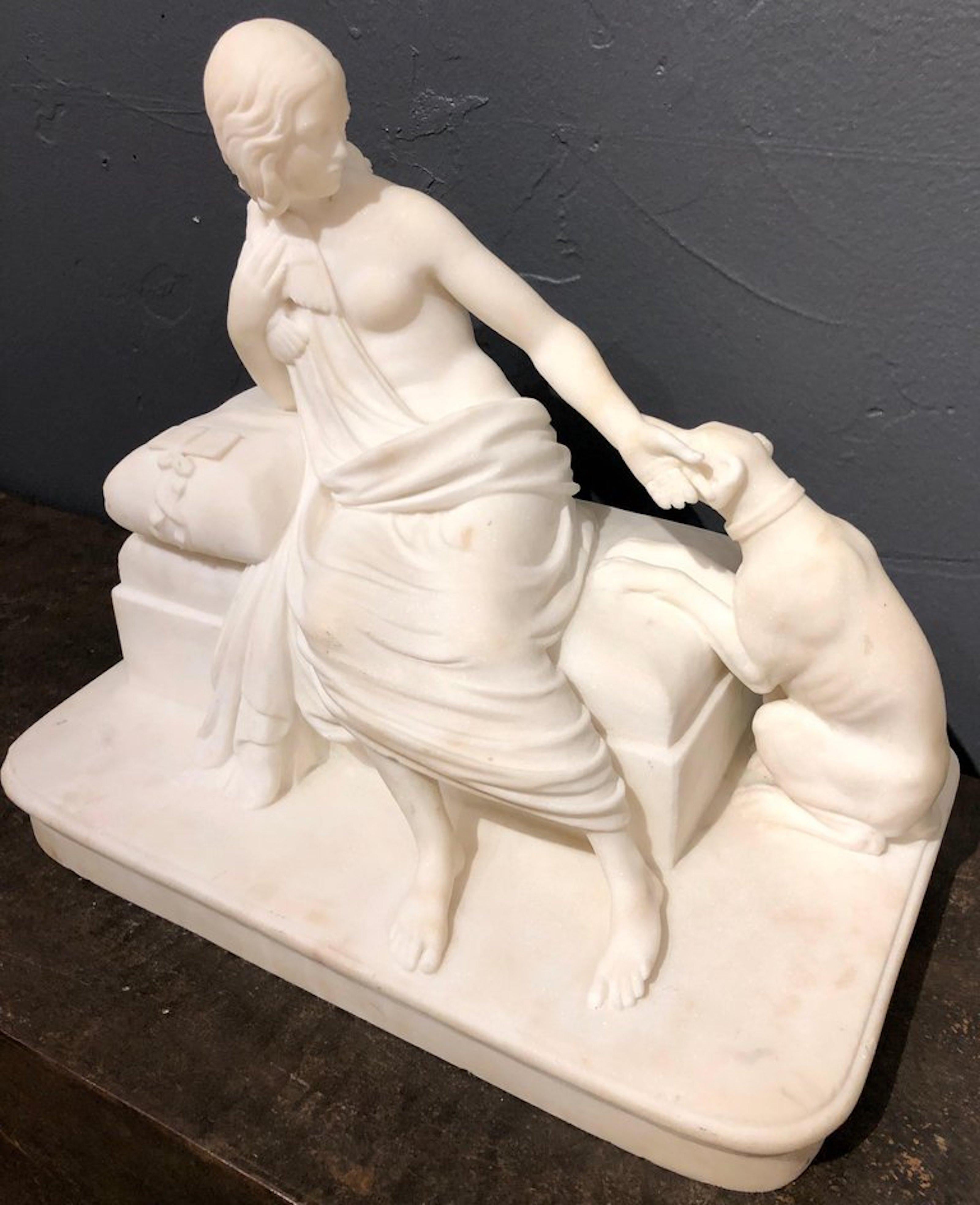 Her Faithful Companion - Sculpture by Holme Cardwell