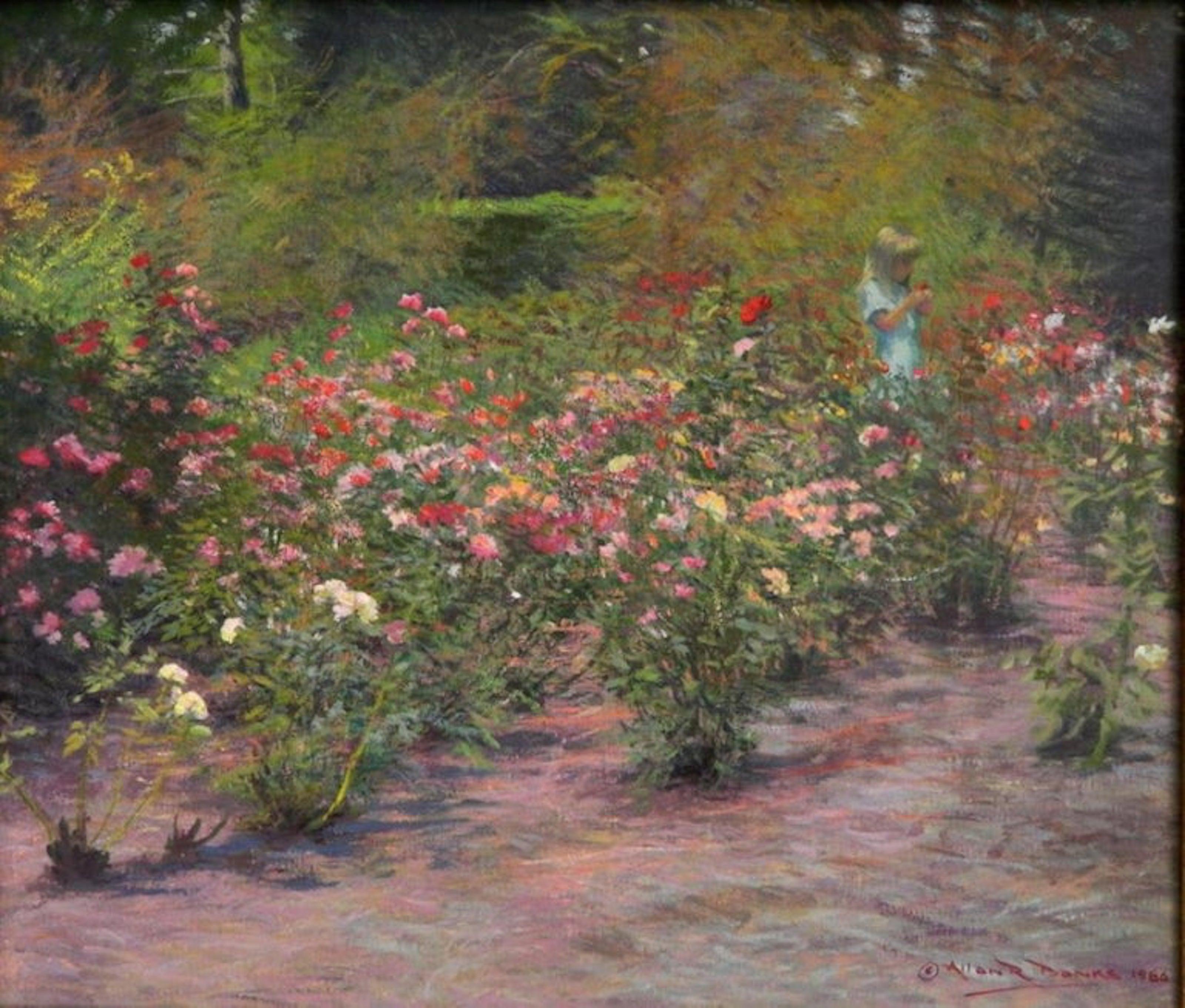 Allan R. Banks - In The Rose Garden at 1stDibs