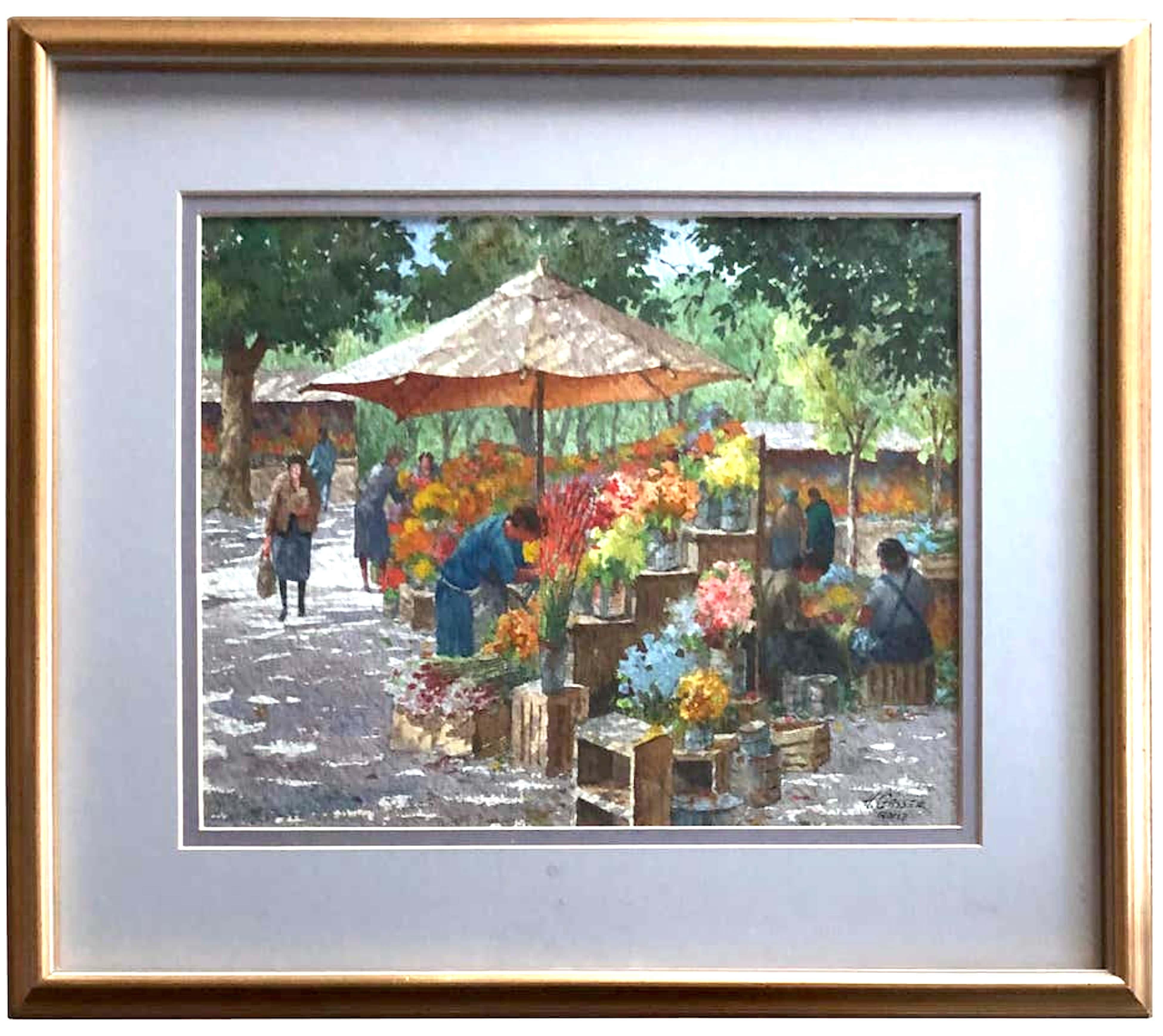 The Flower Workers, Rome - Art by Henry Martin Gasser