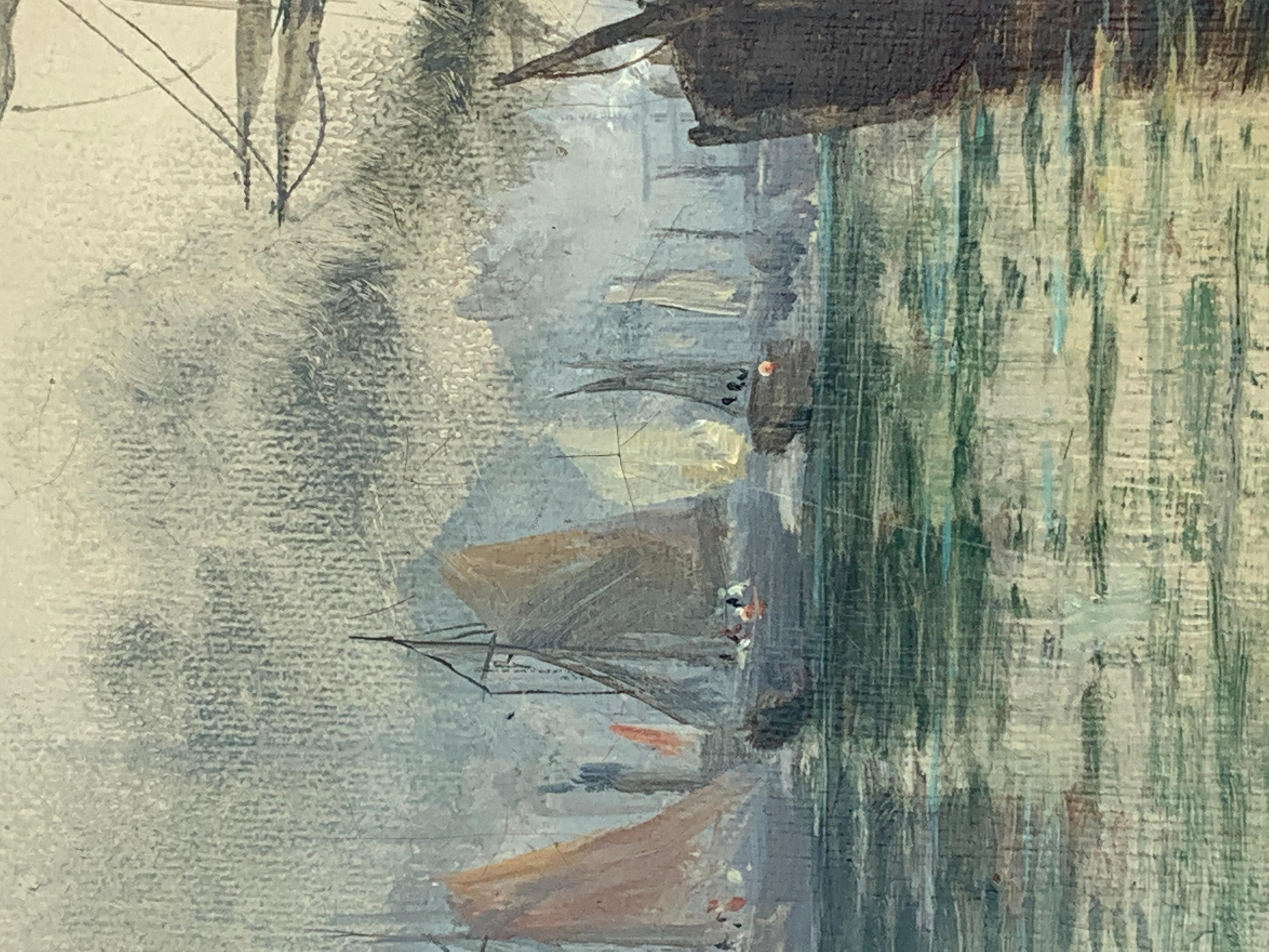 Victorian English Steam and sail ships on the Thames, London 2