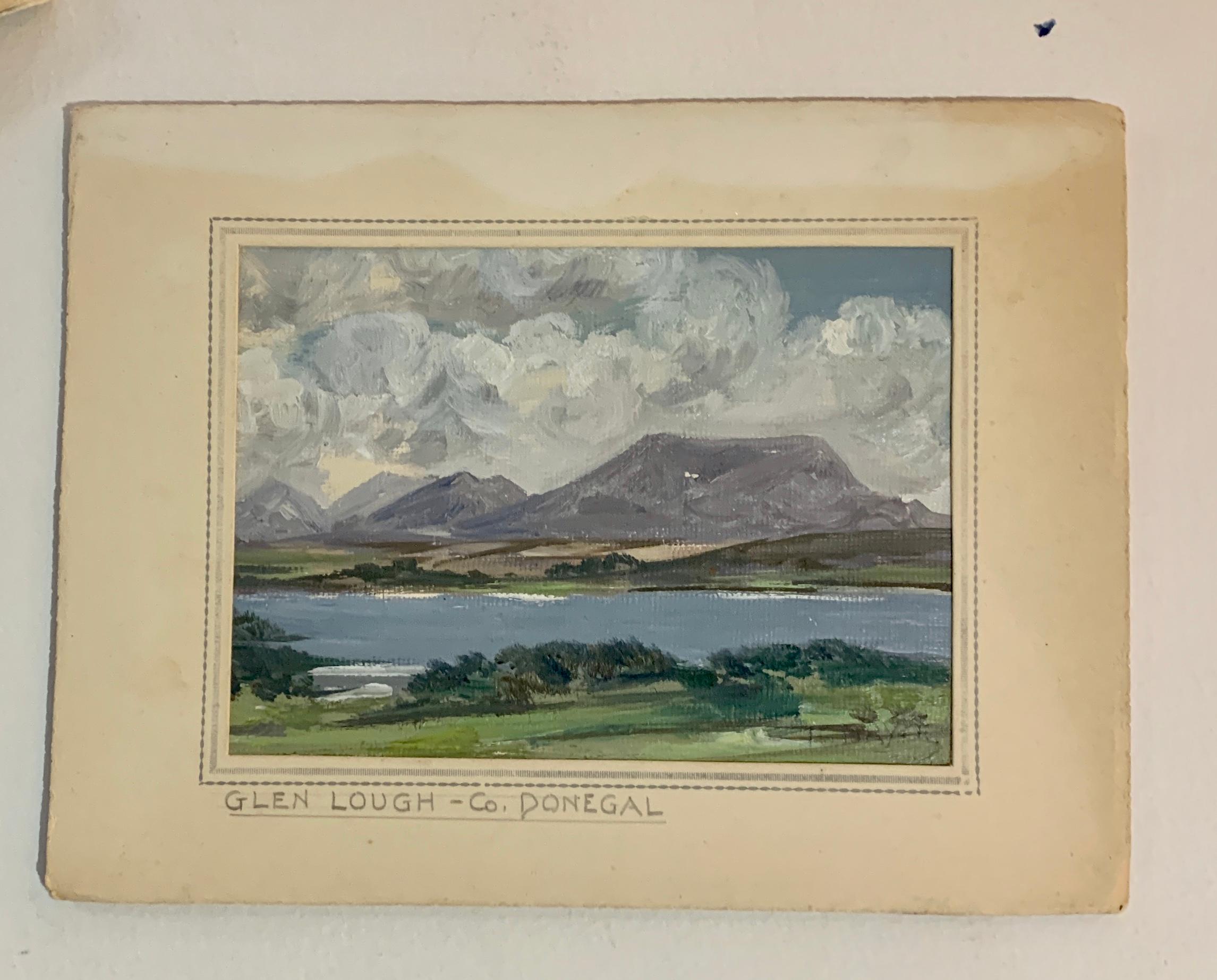 Irish mid century landscape of Glen Lough, Co. Donegal