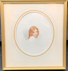 Early 20th century English portrait of a red haired young girl