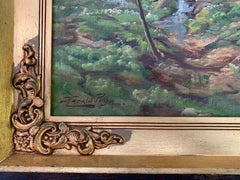 Danish Impressionist early 20th century wooded landscape