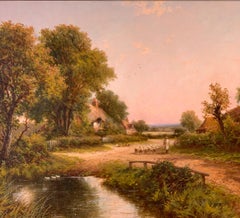 19th Century Victorian English cottage landscape