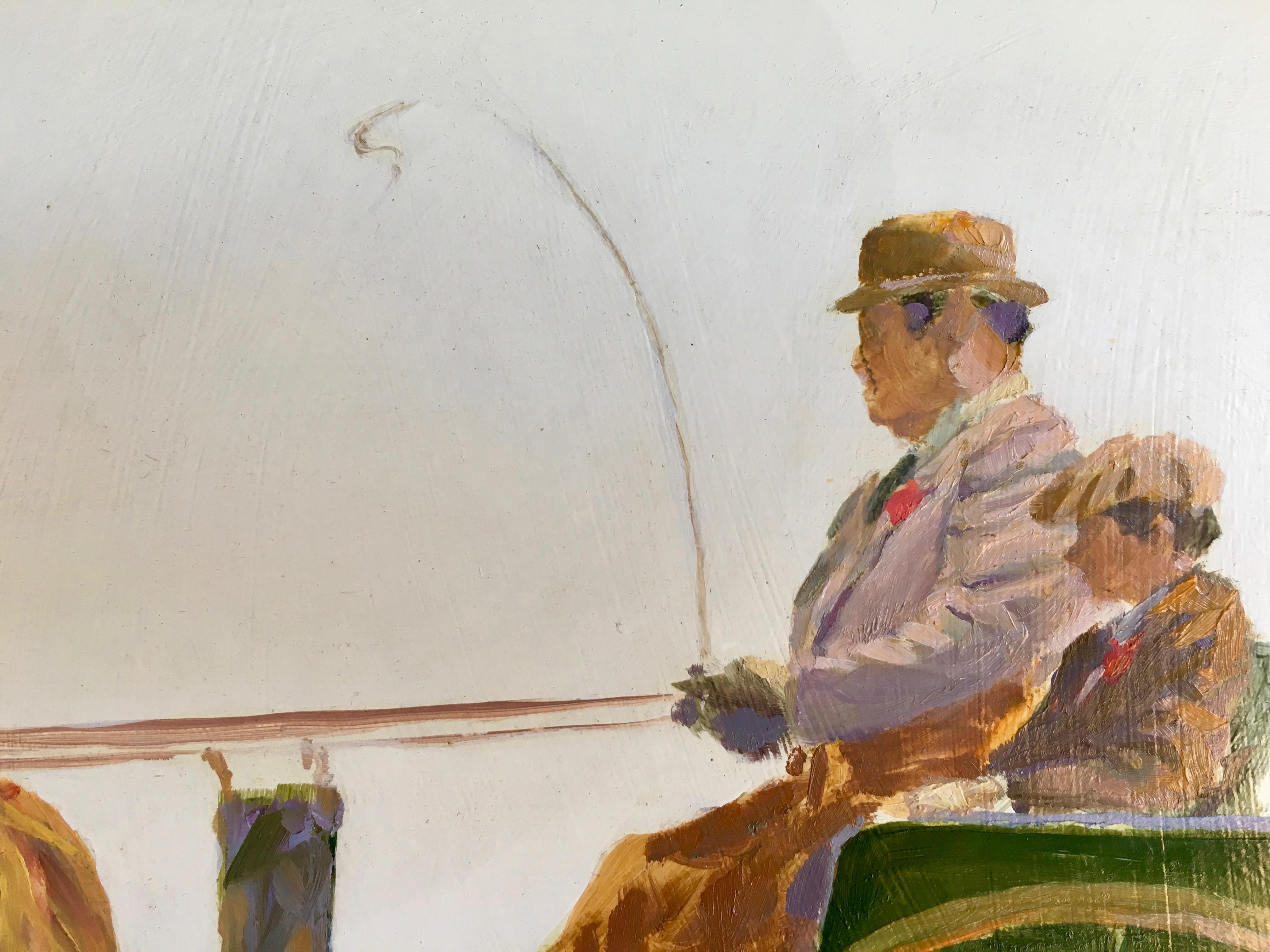 Pareja de escenas impresionistas inglesas de caballos y calesas con conductores en venta 4