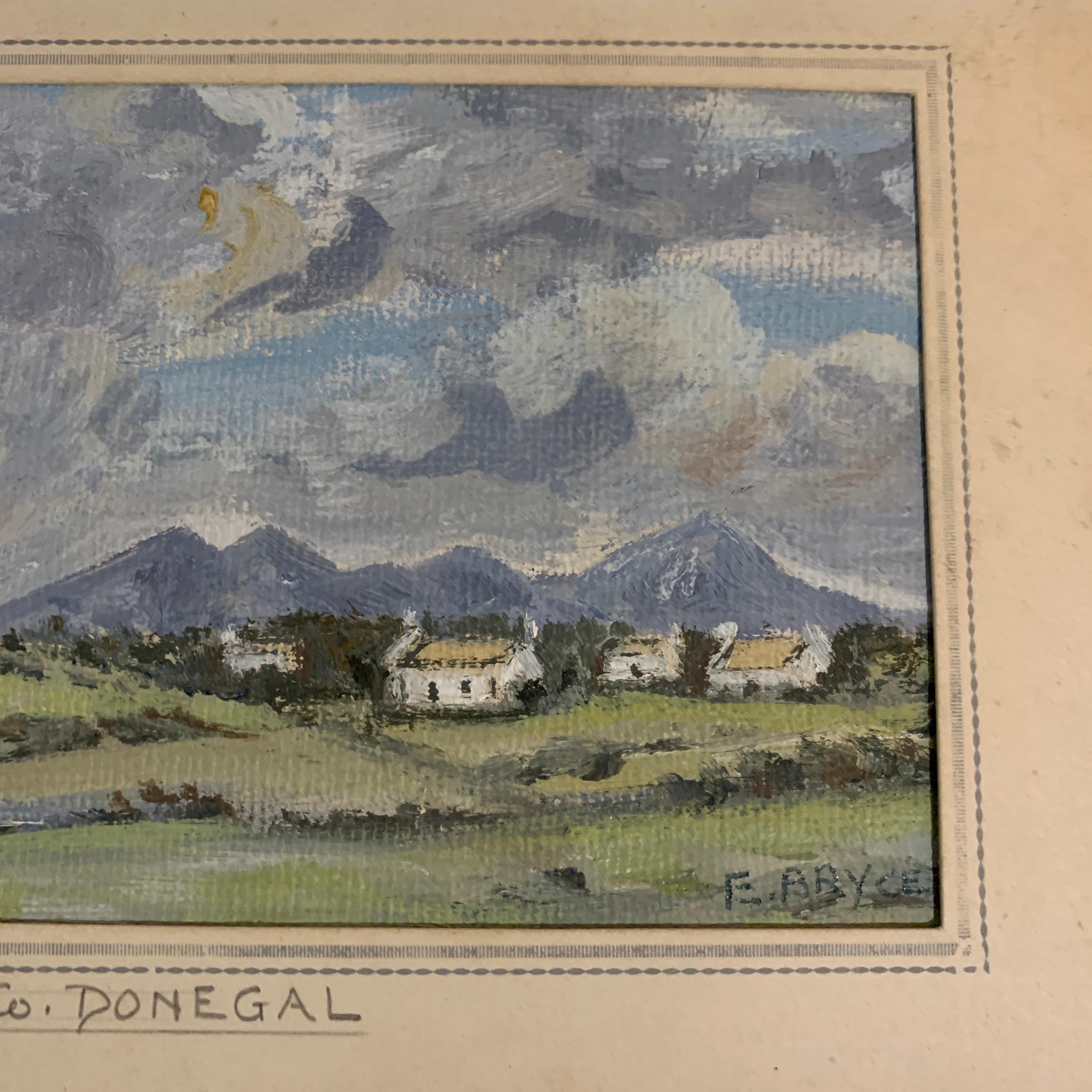 Irische Flusslandschaft aus der Mitte des Jahrhunderts, Errigal, Co. Diener: „Negal“ (Impressionismus), Painting, von F.Bryce