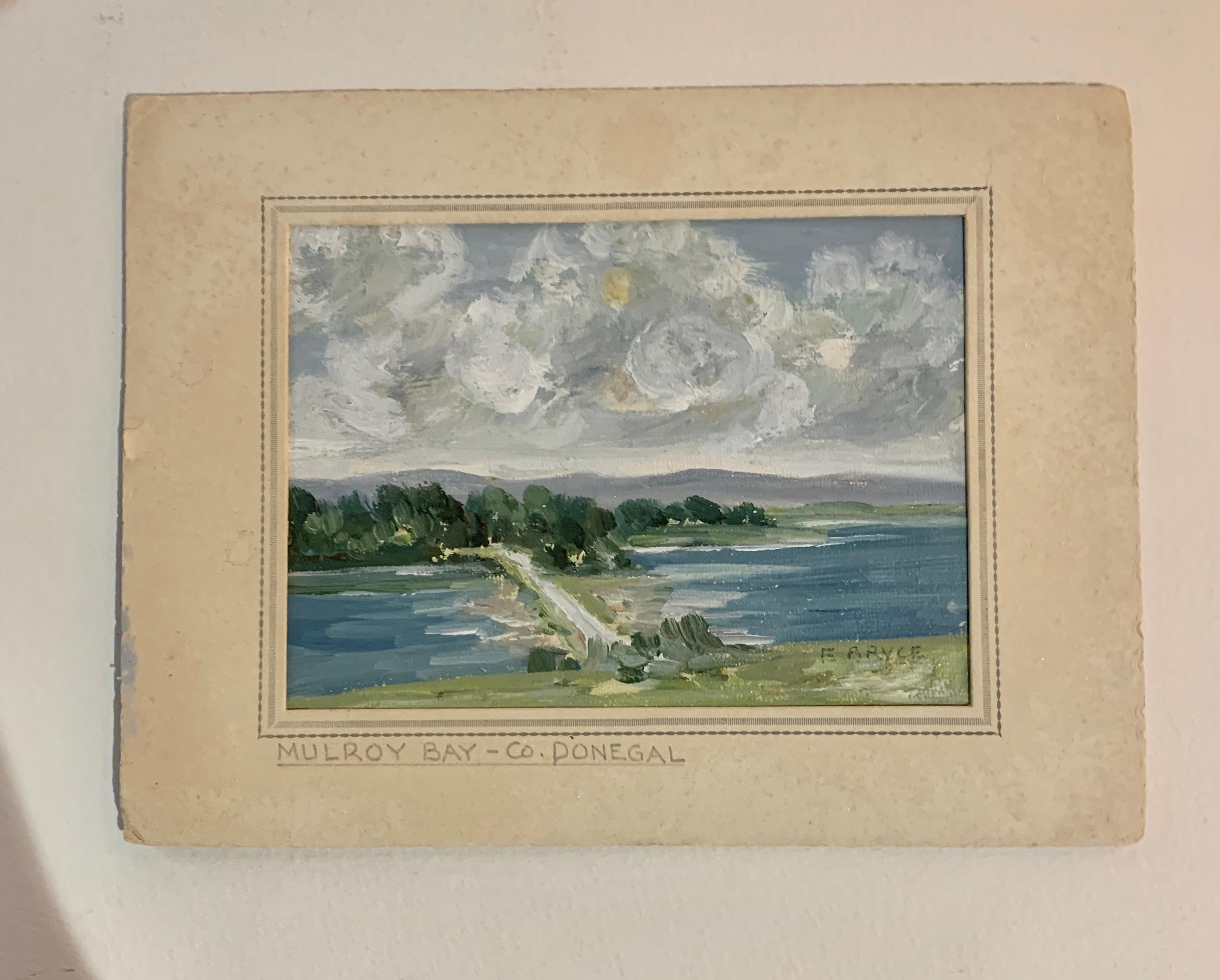 Irische Flusslandschaft aus der Mitte des Jahrhunderts, Mulroy Bay, Co. Diener: „Negal“