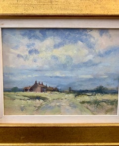 Impressionist English 20th century, cottage landscape near Winterton, Norfolk