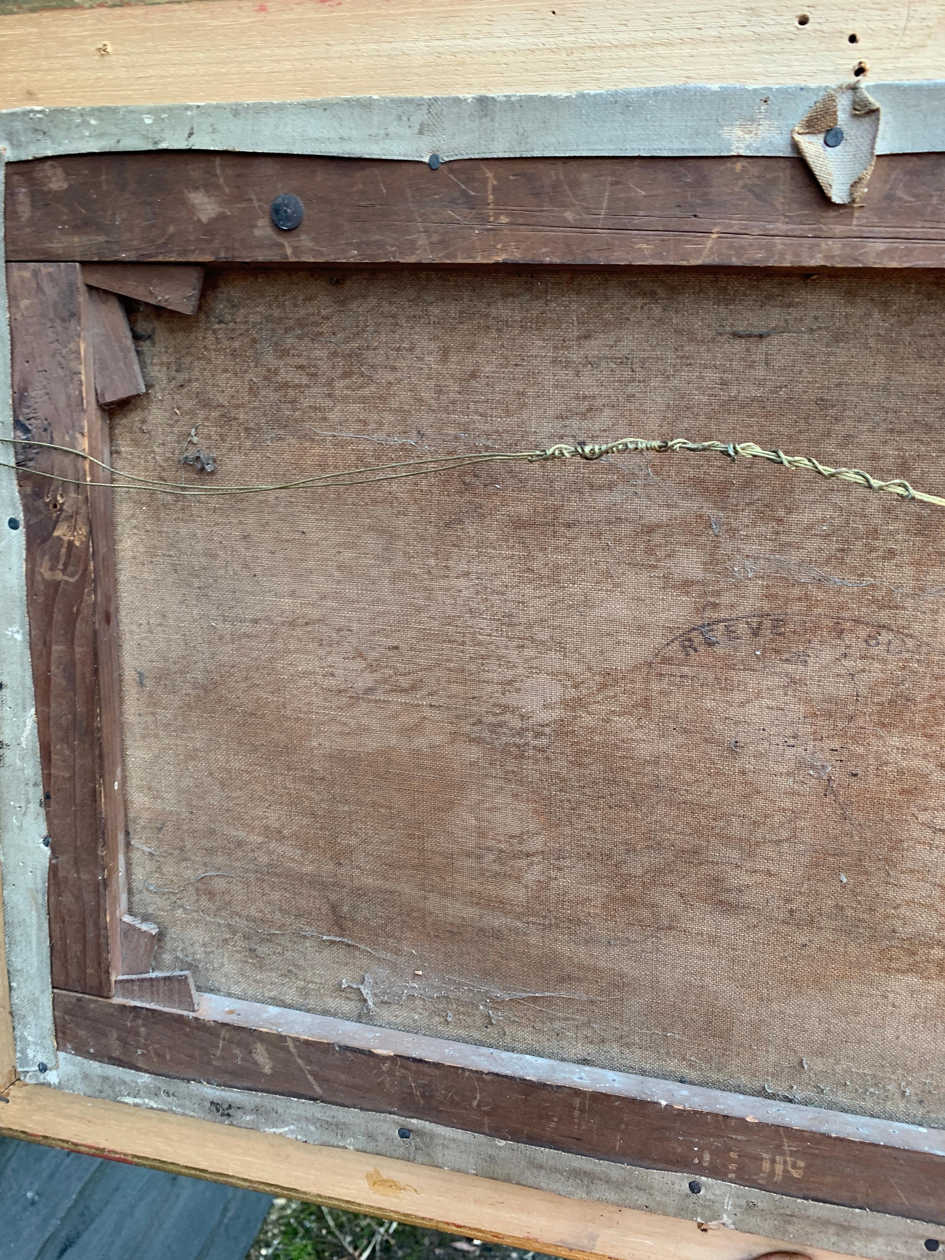 Victorian English 19th century, Rabbit eating lettuce and straw in a barn. 2