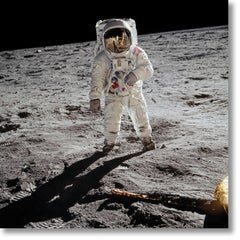 Vintage Buzz Aldrin. Apollo 11. ‘A Man on the Moon’ Dye Sublimation Print on Aluminium