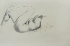 Female torso - Drawing, Pencil, Female Nude, New Objectivity, around 1930