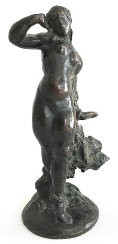 Salome (veil dancer as a nude) - Bronze, dark patina, sculpture, female, 20th C.