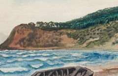 Boot am Strand von Hiddensee (Boat at the Beach of Hiddensee) - Watercolor