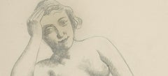 Female nude with high heels - Drawing, Pencil, Female Nude, New Objectivity