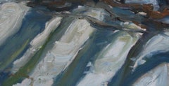 Lake view - Painting, Landscape, Oil, Canvas, Neo-Expressionist, 1970, Winter