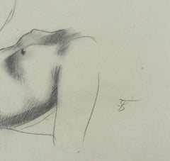 Female torso - Drawing, Pencil, Female Nude, New Objectivity, around 1930
