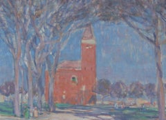 Italienischer Frühling (Italian Spring) - Watercolor, Venice, Landscape, Modern