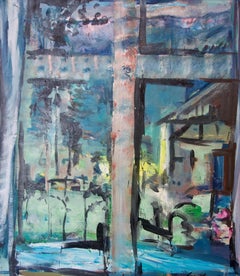 Das Abendfenster (The Evening Window) - Neo-Expressionism, Rural, Landscape