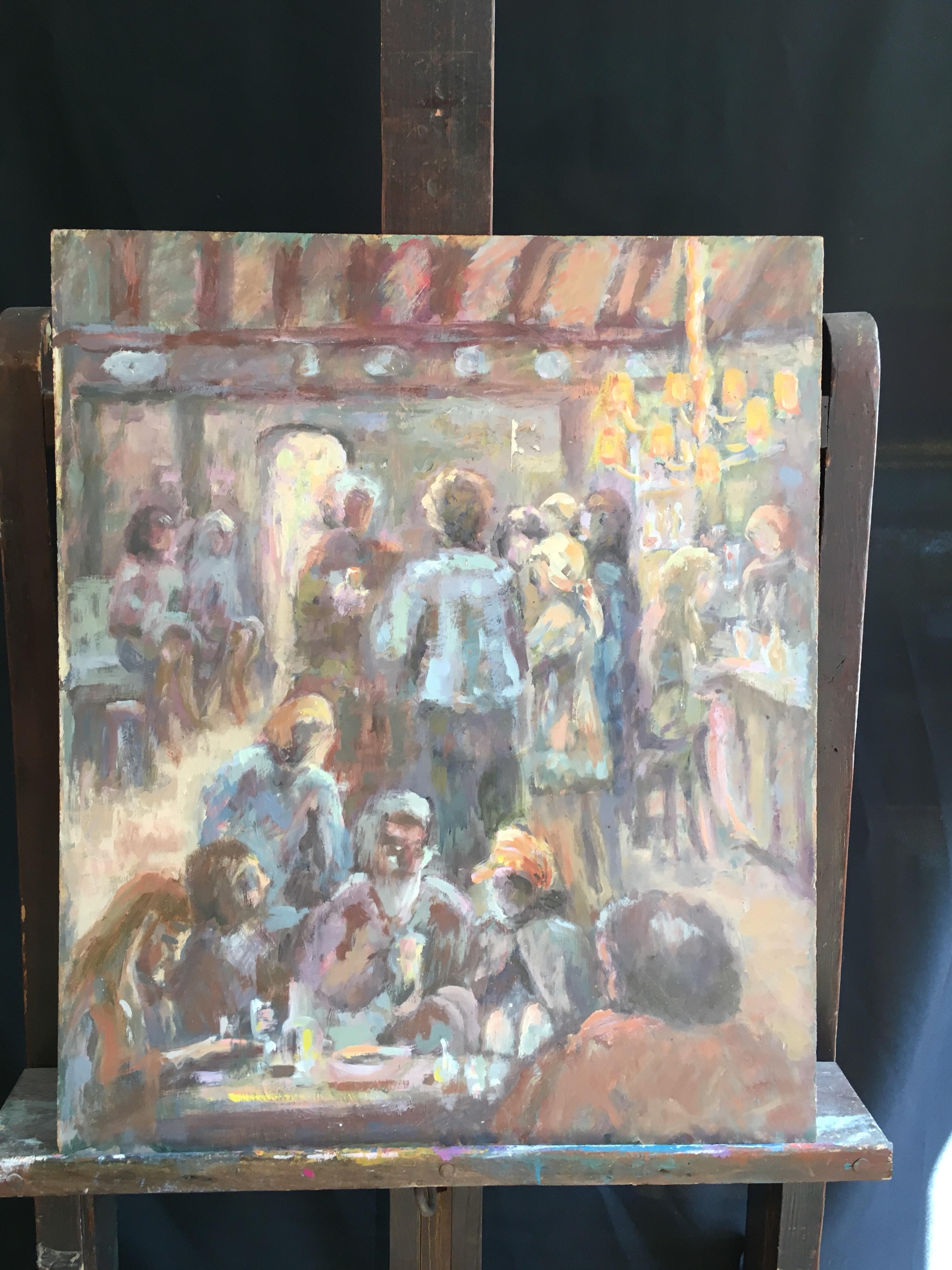 The Bar Interior Impressionist Oil Painting 4