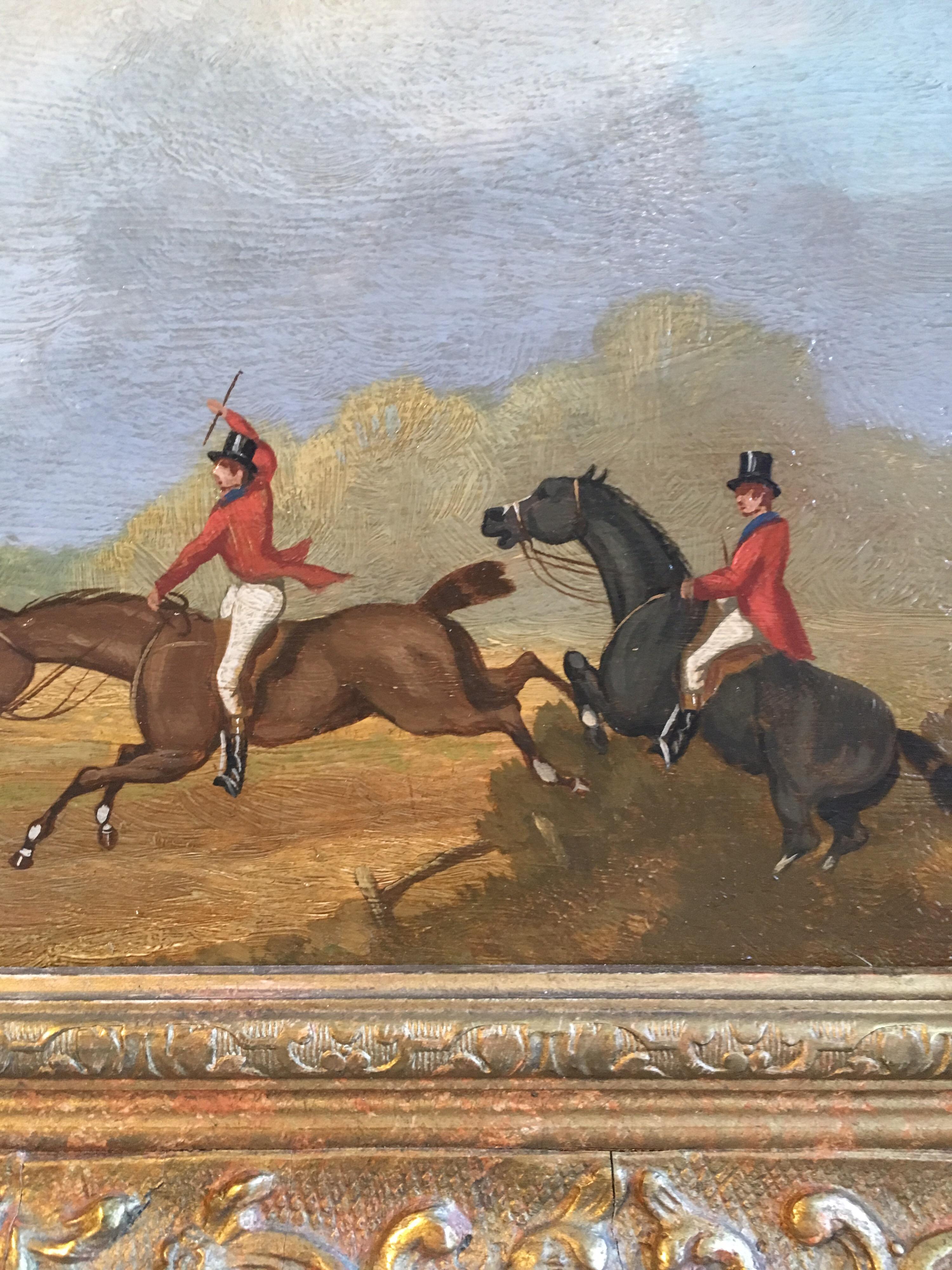 The Hunt (part 2), Victorian British Oil Painting, Signed 2