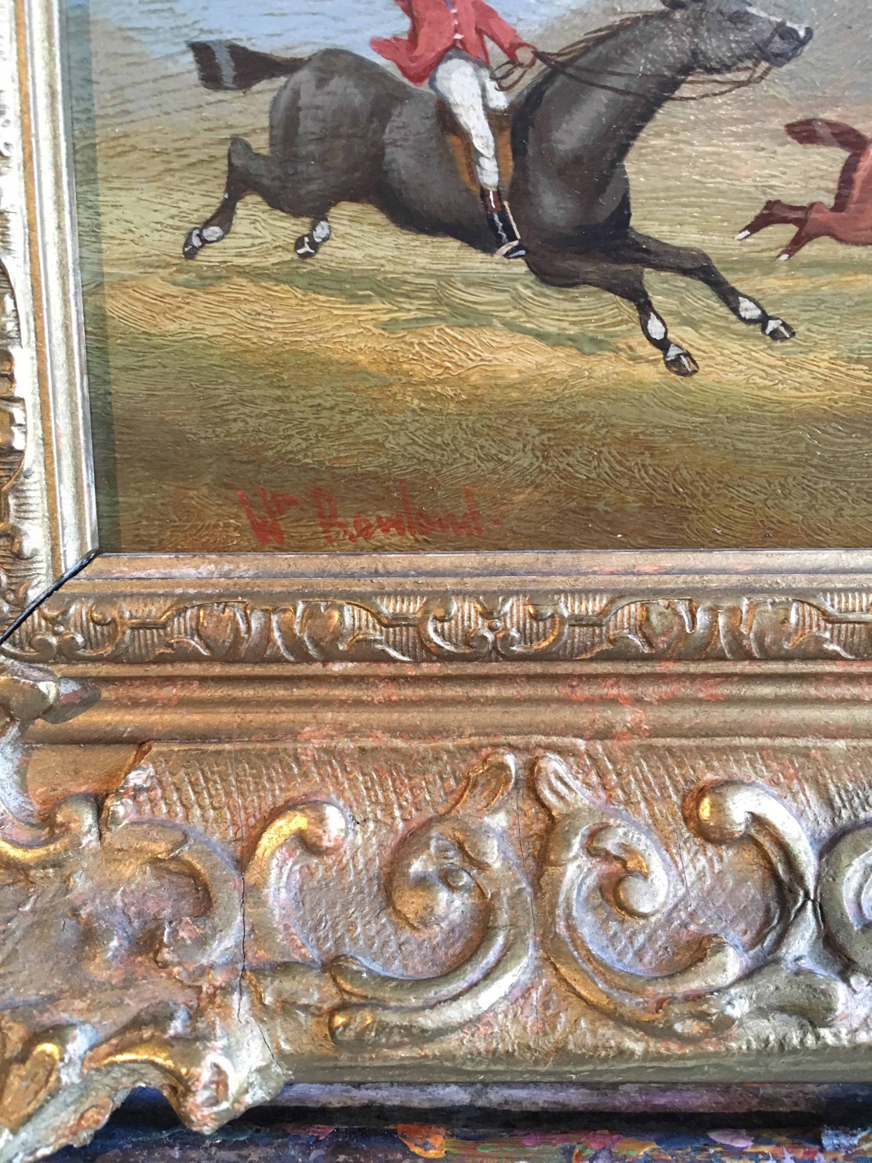 The Hunt (part 3), Victorian British Oil Painting, Signed 1