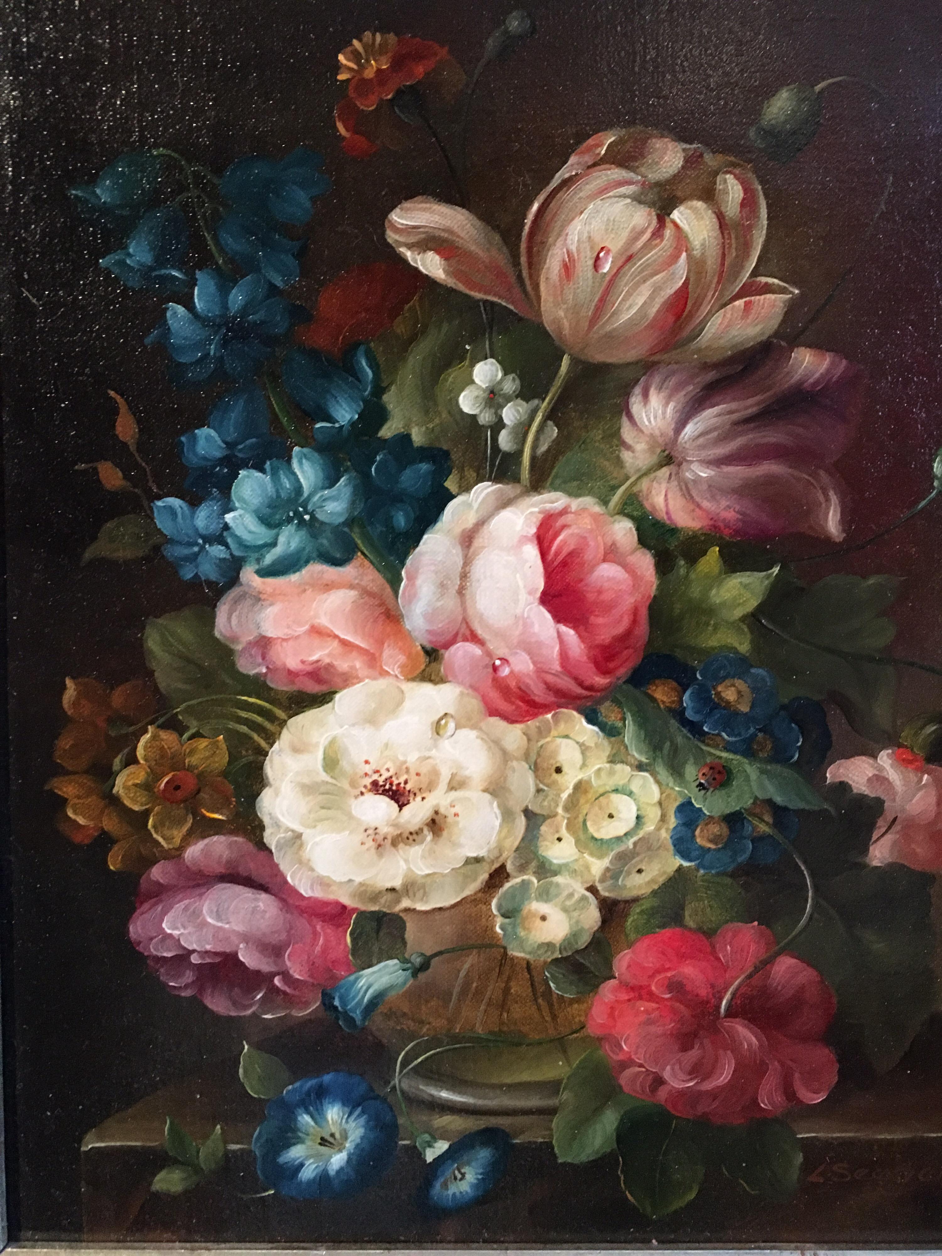 floral bouquet painting