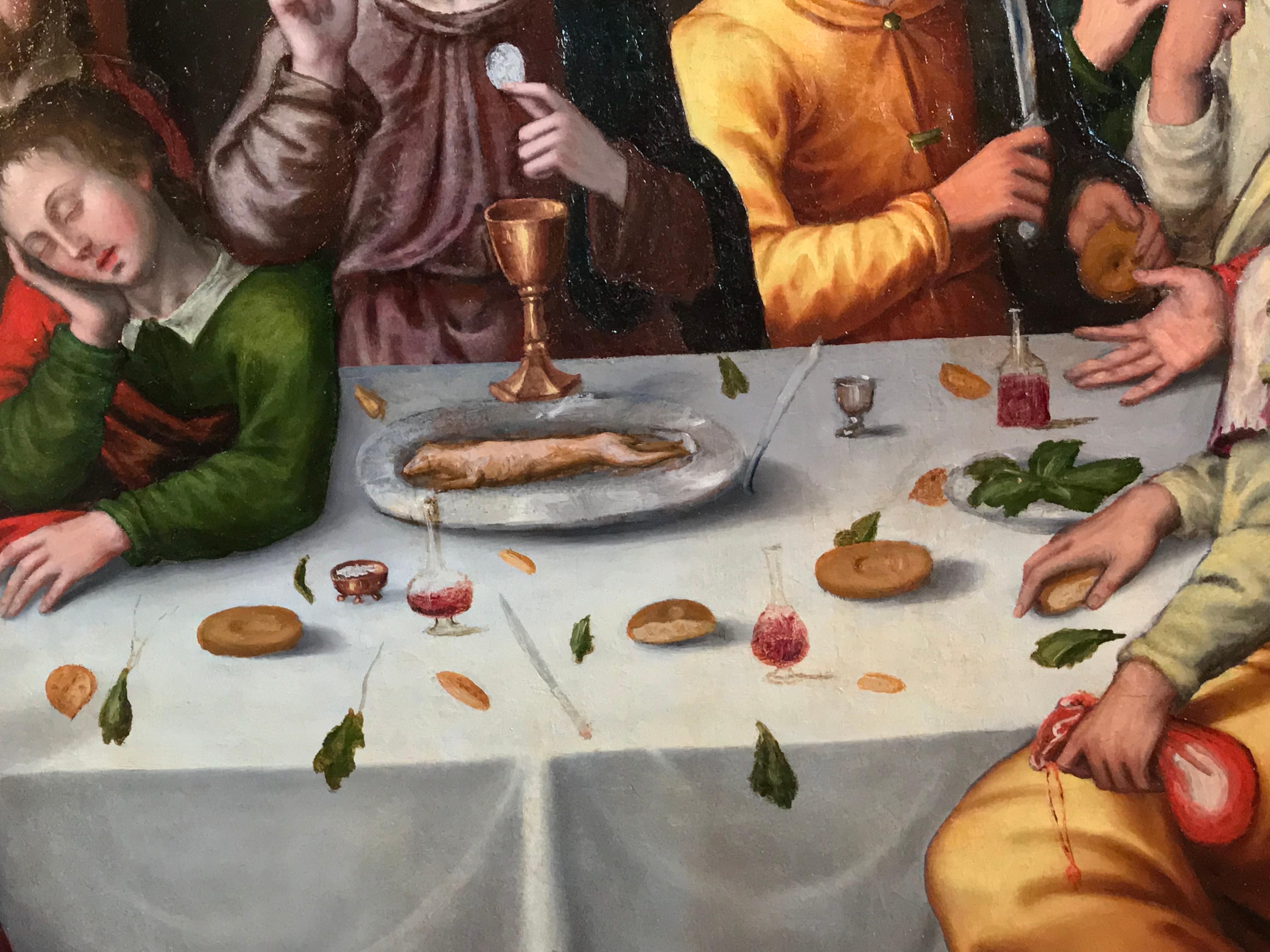 The Last Supper, circa 1500, Important Early Old Master Oil Painting 1