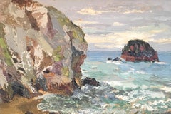 Gull Rock, Cornwall, Impressionist Landscape, Original Oil Painting