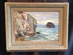 Gull Rock, Cornwall, Impressionist Landscape, Original Oil Painting