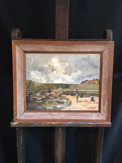 "The Little Pirate", The Cobb - Lyme Regis, Mid-20thC Impressionist Oil Painting