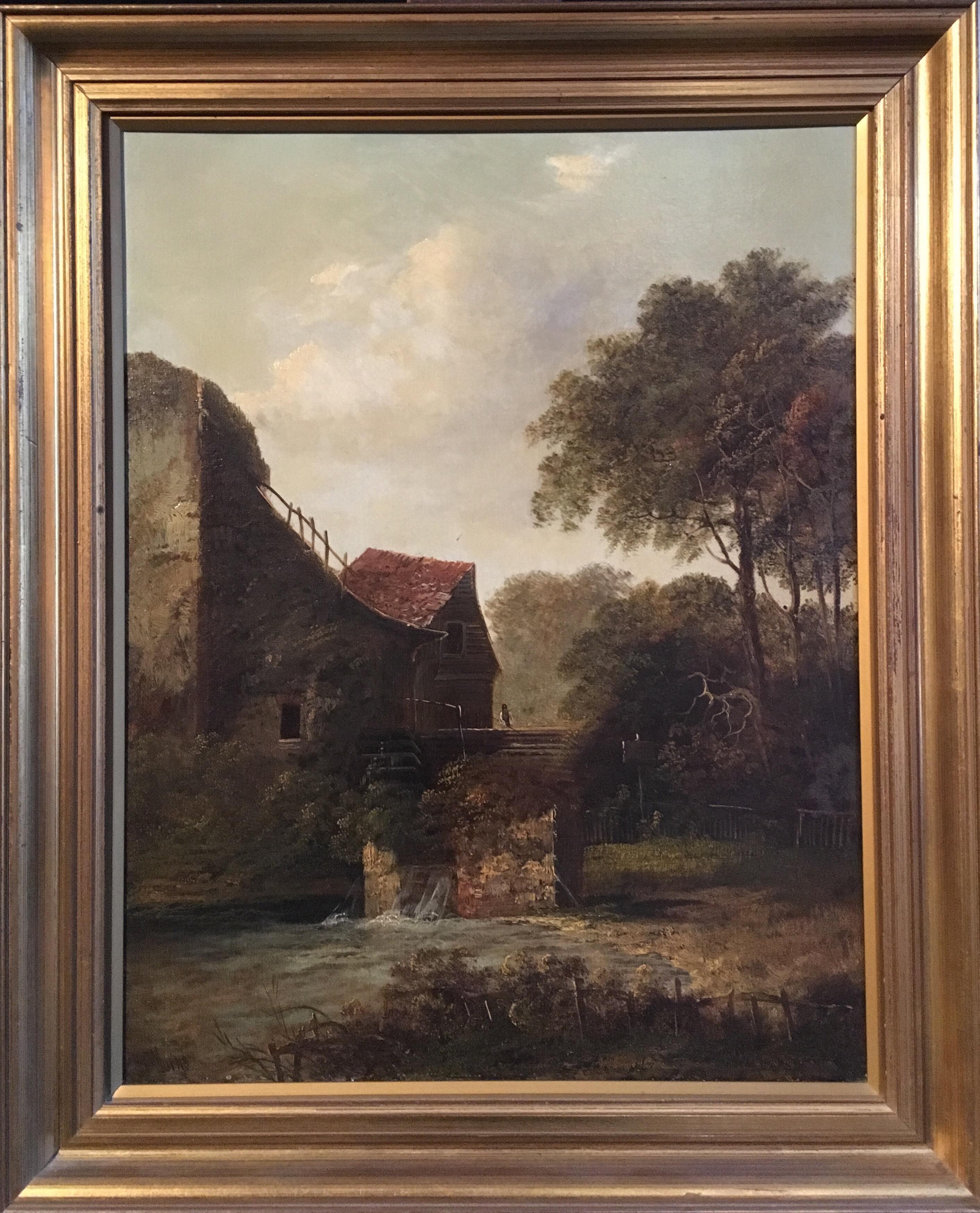 Charles Greville Morris Landscape Painting - Water Mill, Fine Impressionist Landscape, Oil Painting, Signed