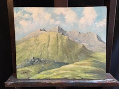 Green Pastures, Welsh Landscape, Original Oil Painting, Signed