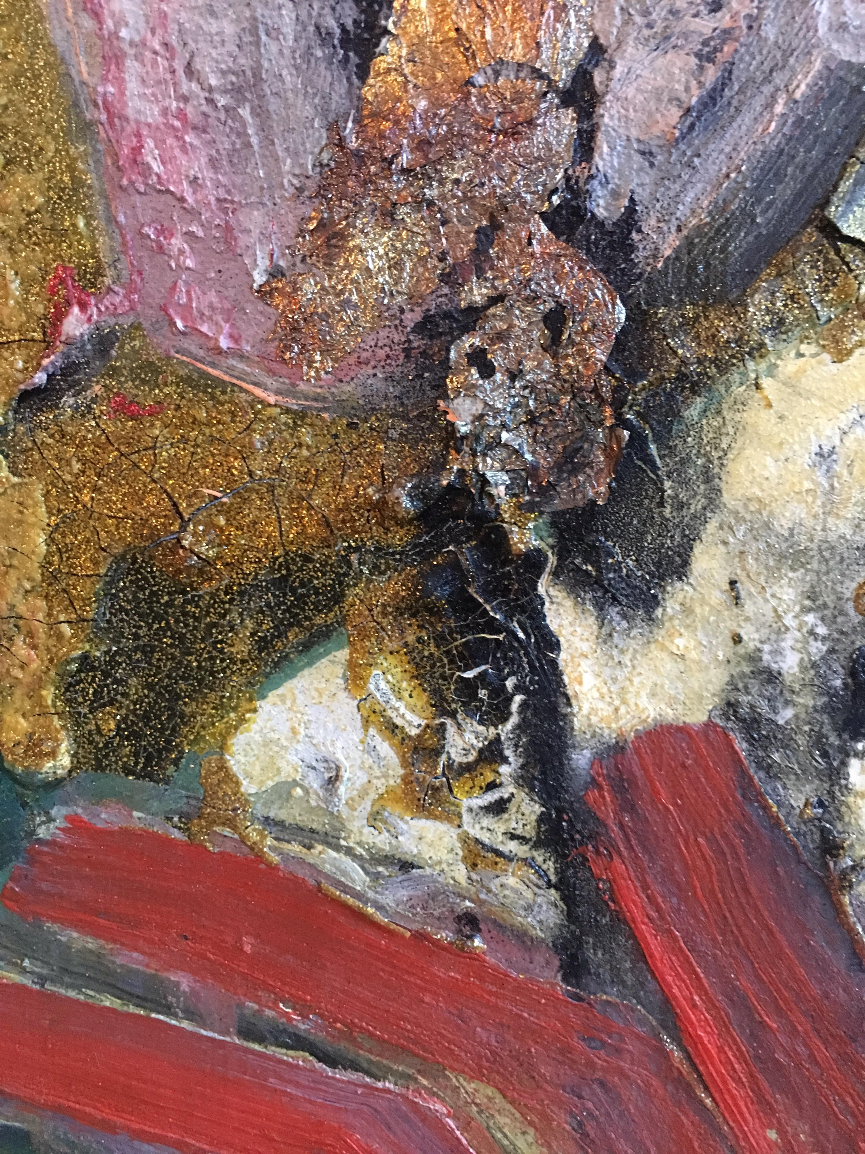 Stile regale astratto francese, stile Picasso, pittura a olio originale, firmata
Dell'artista francese Beatrice Werlie, inizio XXI secolo
Firmato dall'artista nell'angolo in basso a destra.
Pittura a olio su tela, senza cornice
Dimensioni della