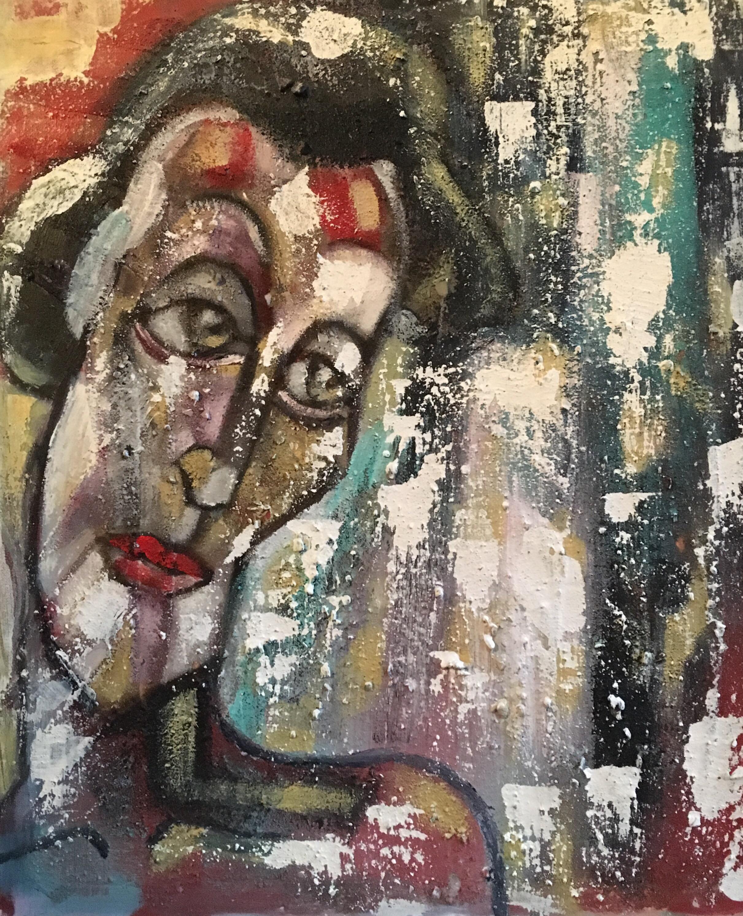 Ritratto di grande effetto, colori scuri, 