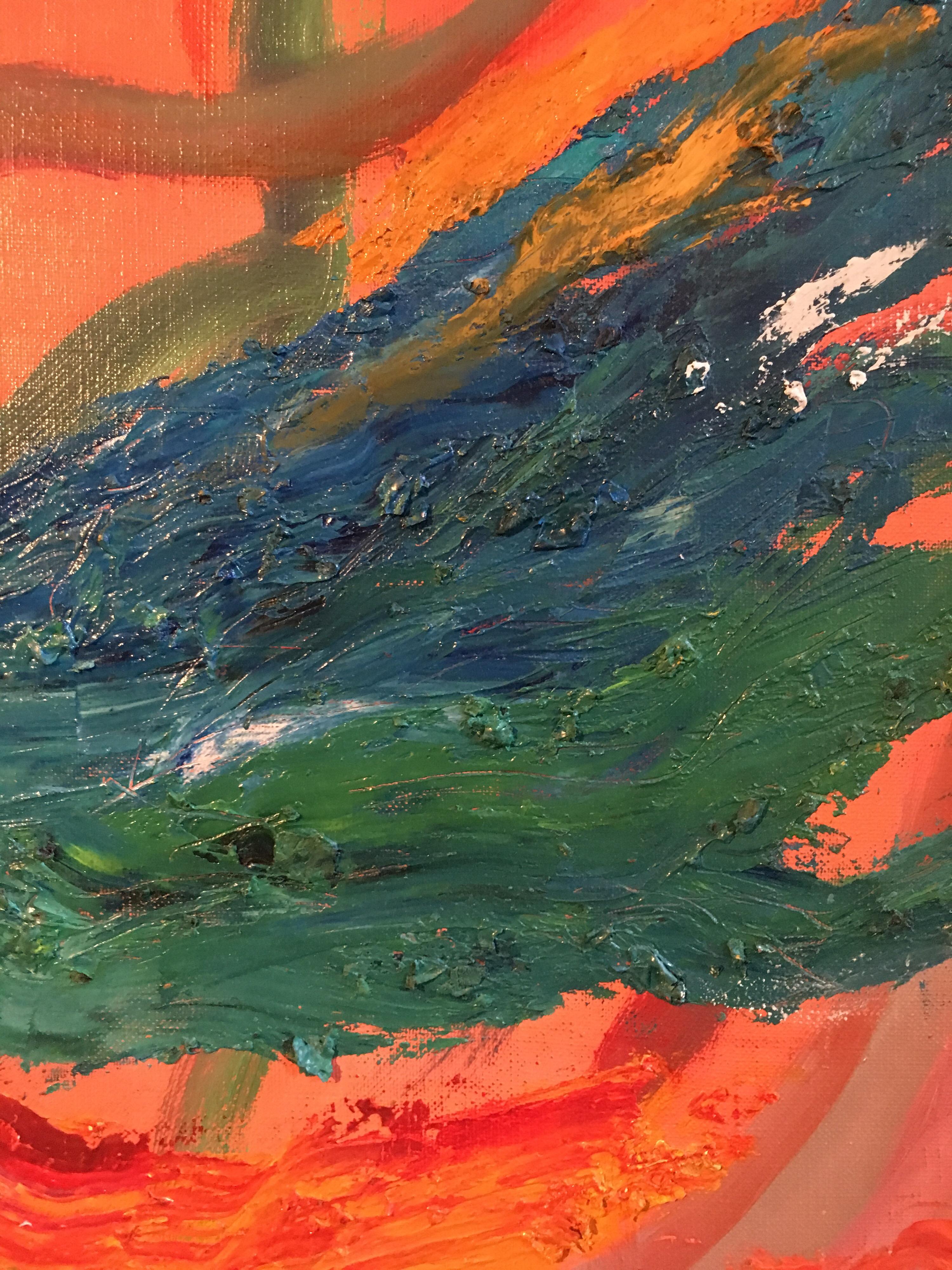 Astratto infuocato, colore arancione, pittura a olio originale
Dell'artista francese Sophie Danielle Rubinstain 1922-2018
Timbro dell'artista sul retro
Pittura a olio su tela, senza cornice
Dimensioni della tela: 32 x 21,5 pollici

Colorato, audace