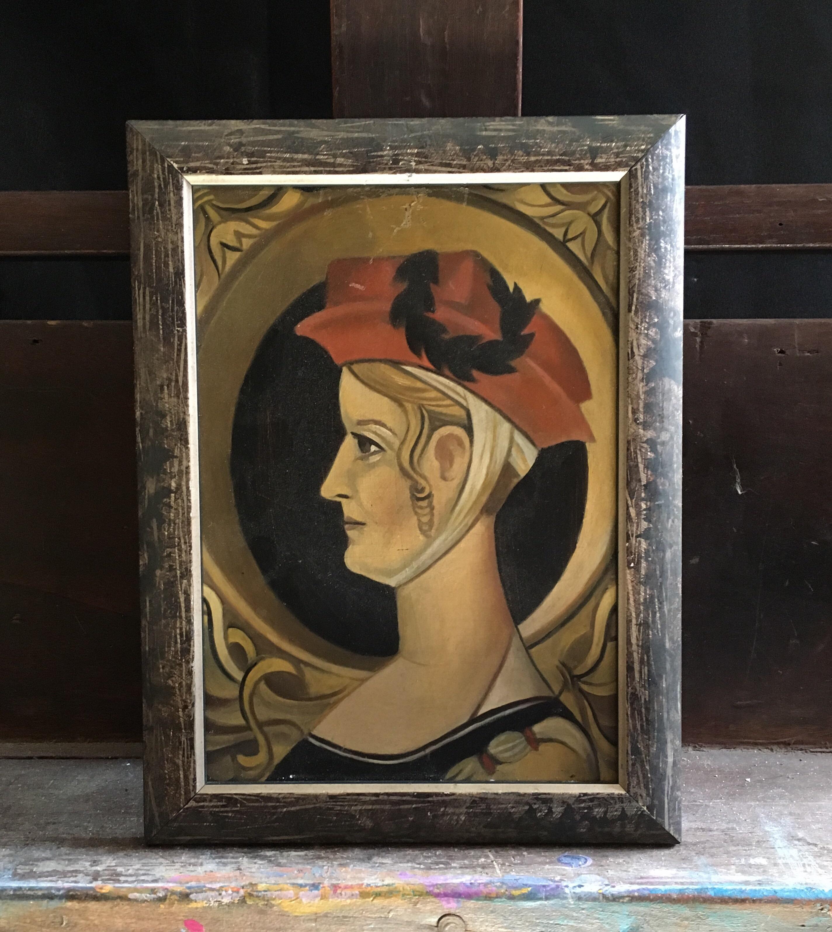 the lady in the red hat painting value