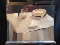 Muted Coloured Abstract, British Artist, Original Oil Painting