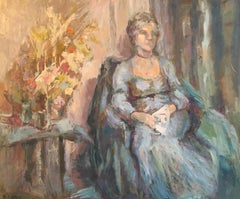 Impressionist Portrait, British Artist, Strong Colours, Original Oil Painting