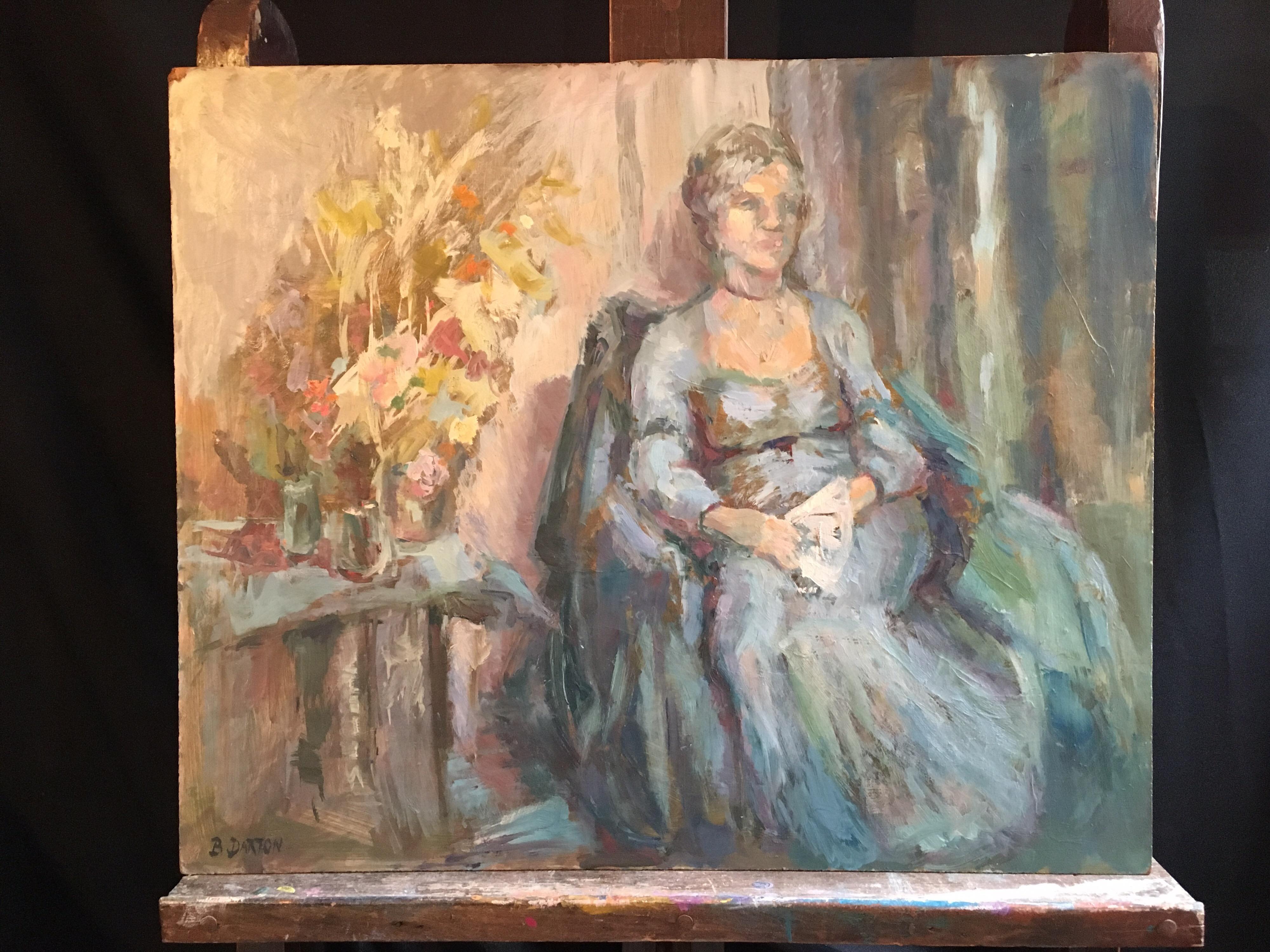 impressionist oil painting portrait