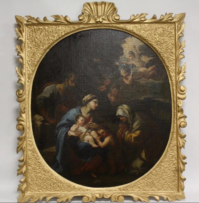 18th Century Italian School The Nativity Large Italian Old