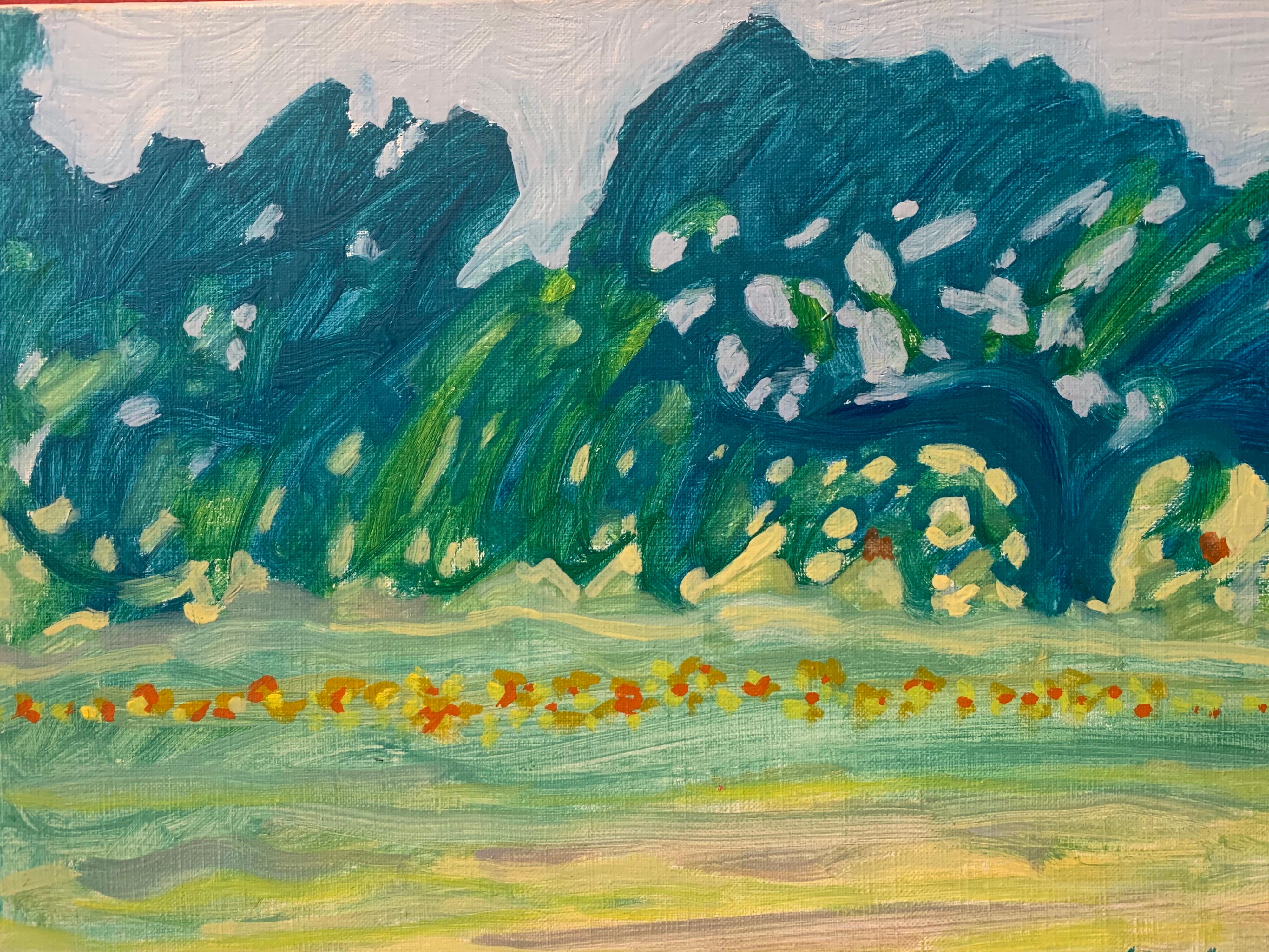 Matin au Jardin Signed Oil Painting famous Giverny Monet Family artist 3