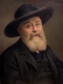 Claude Monet?! Portrait of a Frenchman, circa 1900's oil on canvas