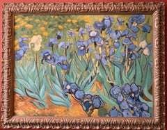 Irises - large French Post Impressionist Oil Painting after Vincent van Gogh