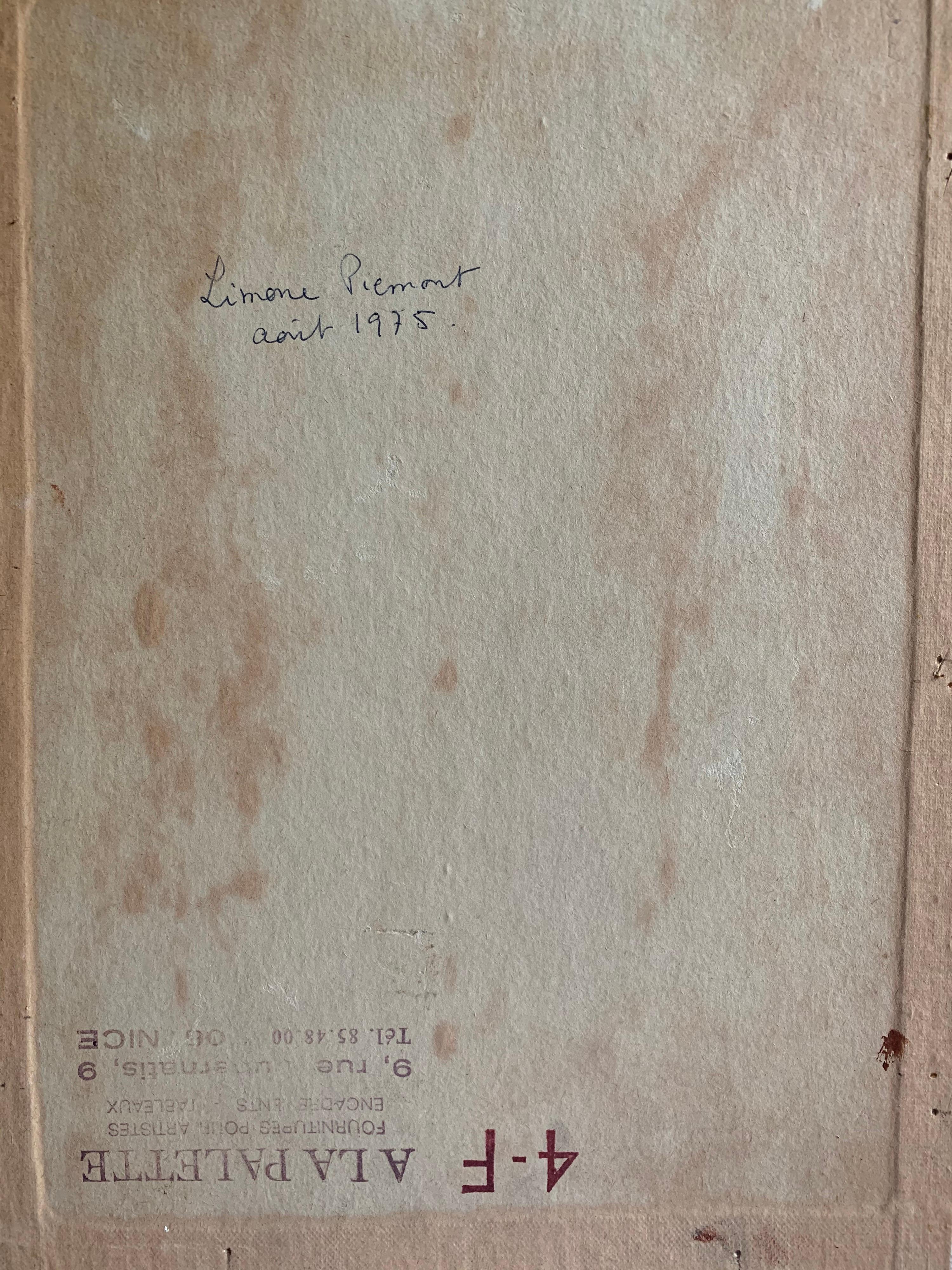 Vintage Französisch signiert Öl Dick Impasto Paint Stillleben Blumen im Angebot 4